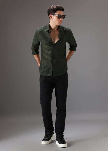 Givench y Paris Bottle Green MonogRam Premium Shirt