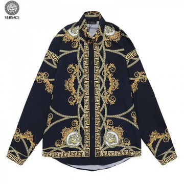 Versac e Couture Black Printed Imported Full Sleeves Shirt