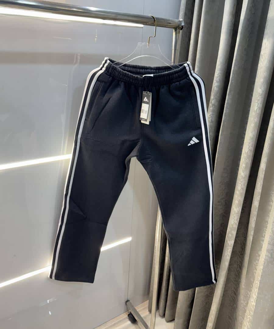 Adida s Dark Grey Embroidery Logo Premium TrackPant