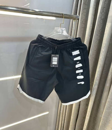 Air  Jordan Bottle Green Embroidery Work Premium Shorts