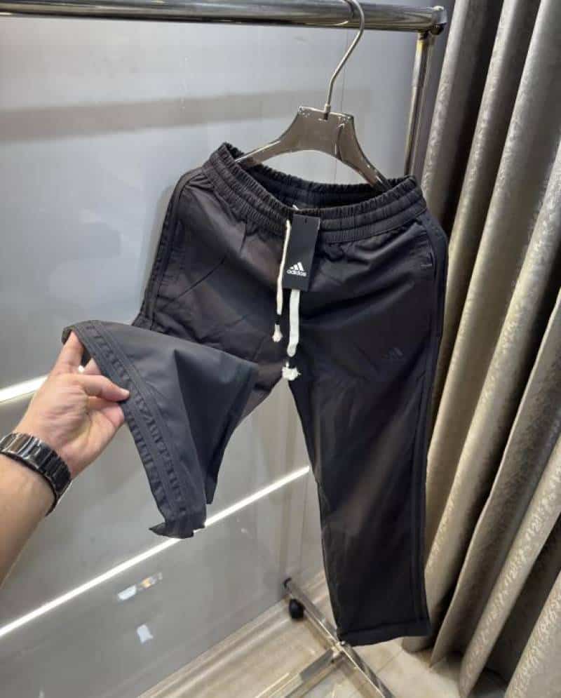 Adida s Dark Grey Classic Embroidery Logo Premium Trackpant