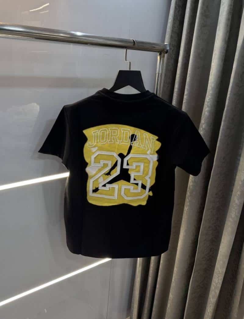 Air Jordan Black Back Embroidery Imported T-Shirt