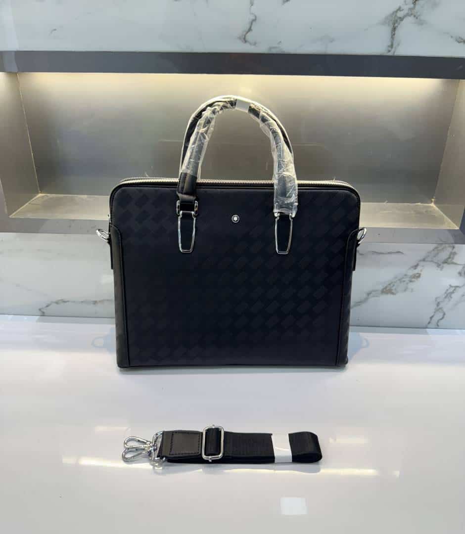 Mont Blanc Black New Luxury Classic Laptop Bag
