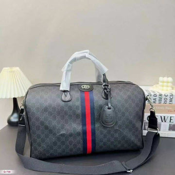 Gucc i Black Limited Edition MonogRAm LuXury Travel Duffel Bag