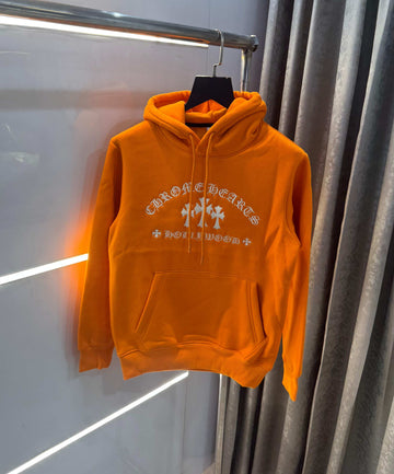 Chrome  Hearts Embroidery Logo Imported Hoodie