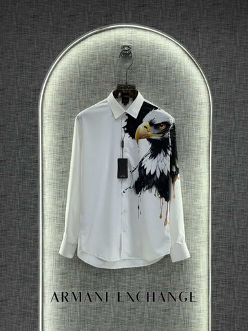 Arman i EXchange White Eagle Print Imported Shirt