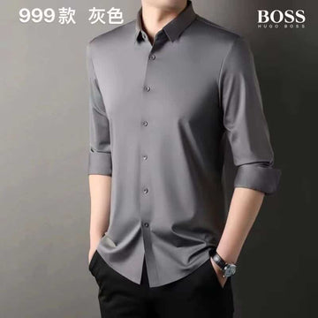 HUgo  BosS.. dark grey Premium Imported Shirt