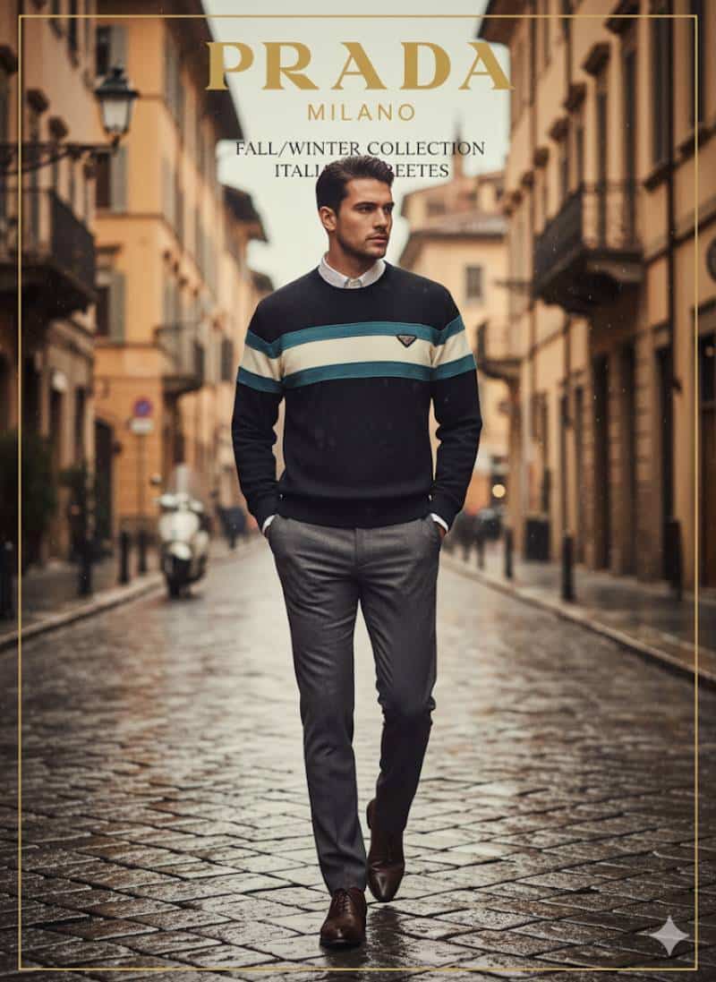 PRAD_A MILANO BLACK PREMIUM SWEATSHIRT AVAILABLE IN TWO DIFFERENT COLOURS WITH BRAND LOGO ON CHEST