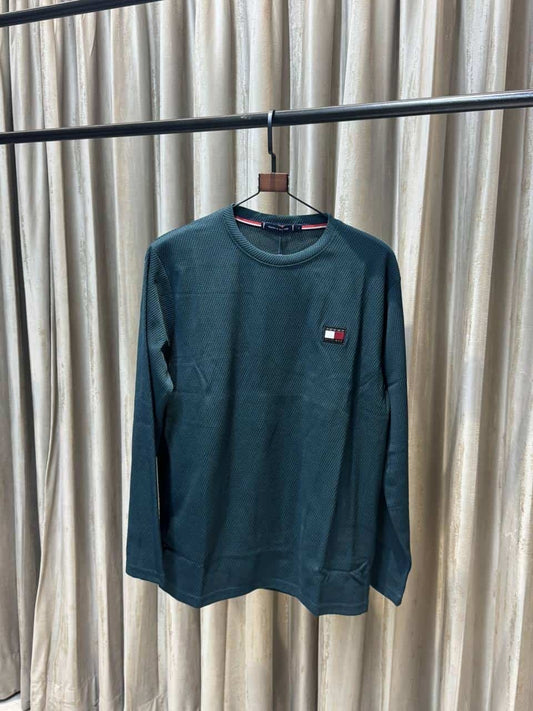 TOMMY HILFIGE_R DARK GREEN COLOUR SWEATSHIRT IN ULTRA PREMIUM QUALITY WITH BRAND PACKING