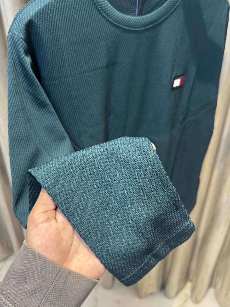 TOMMY HILFIGE_R DARK GREEN COLOUR SWEATSHIRT IN ULTRA PREMIUM QUALITY WITH BRAND PACKING