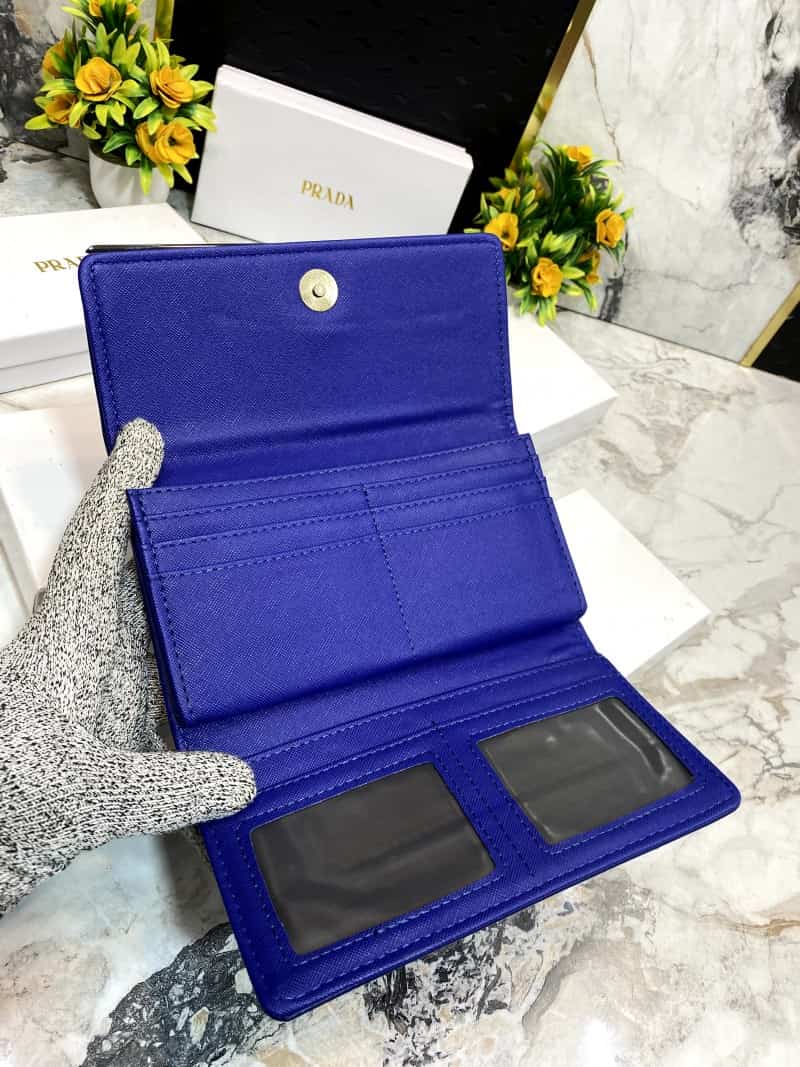 PRAD_A 3 Fold double compartment Clutch wallet 634