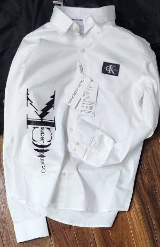 CALVIN_KLEIN_WHITE_LOGO_PRINT_PREMIUM_IMPORTED_SHIRT_(1595)