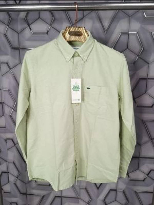 Lacoste_Light_Green_Pocket_Embroidery_Logo_Premium_Oxford_Shirt_(1791)