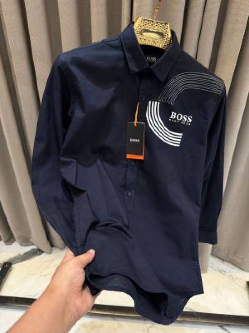 Hugo_Boss_Navy_Blue_Logo_Print_Premium_Shirt_(1880)