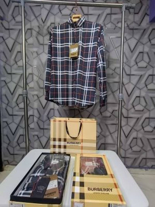 Burberry_Blue_Checks_Premium_Classic_Shirt_With_Box_Packing_And_Carry_Bag_(1437)
