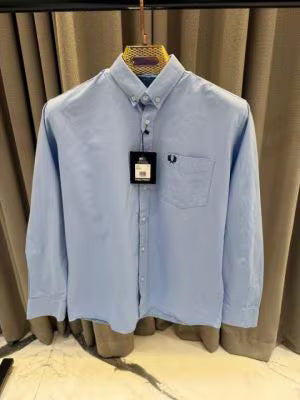 Fred_Perry_Sky_Blue_Pocket_Embroidery_Logo_Premium_Oxford_Shirt_(1864)