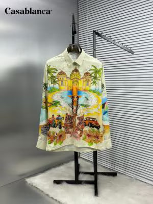 Casablanca Printed Shirt With Premium Box Packing (1742)