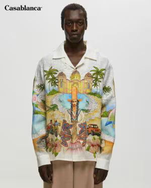 Casablanca Printed Shirt With Premium Box Packing (1742)