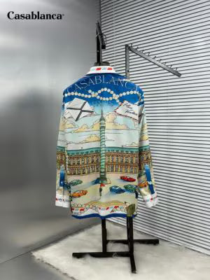 Casablanca Printed Shirt With Premium Box Packing (1740)