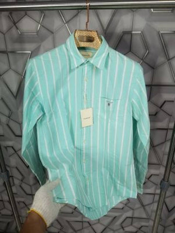 Gant_Aqua_Green_Embroidery_Logo_Premium_Stripes_Shirt_(1635)