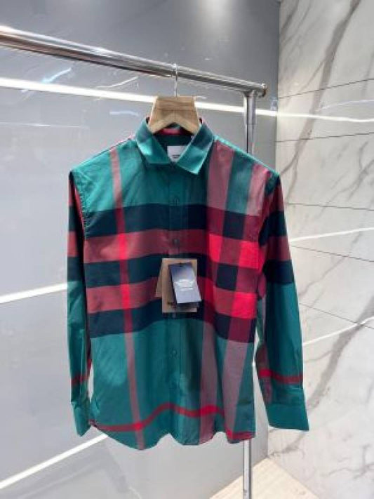 Burberry_Green_Vintage_Checks_Premium_Shirt_With_Premium_Box_Packing_And_Carry_Bag_(1853)