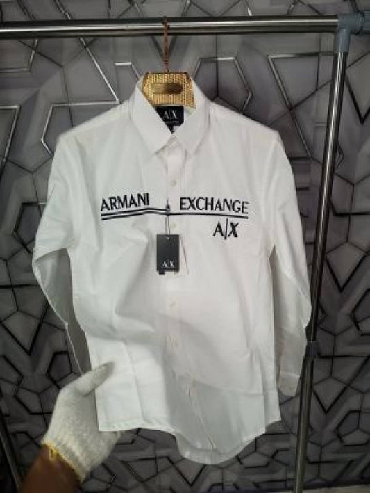 ARMANI_EXCHANGE_WHITE_EMBROIDERY_LOGO_SUPER_PREMIUM_OXFORD_SHIRT_(1547)