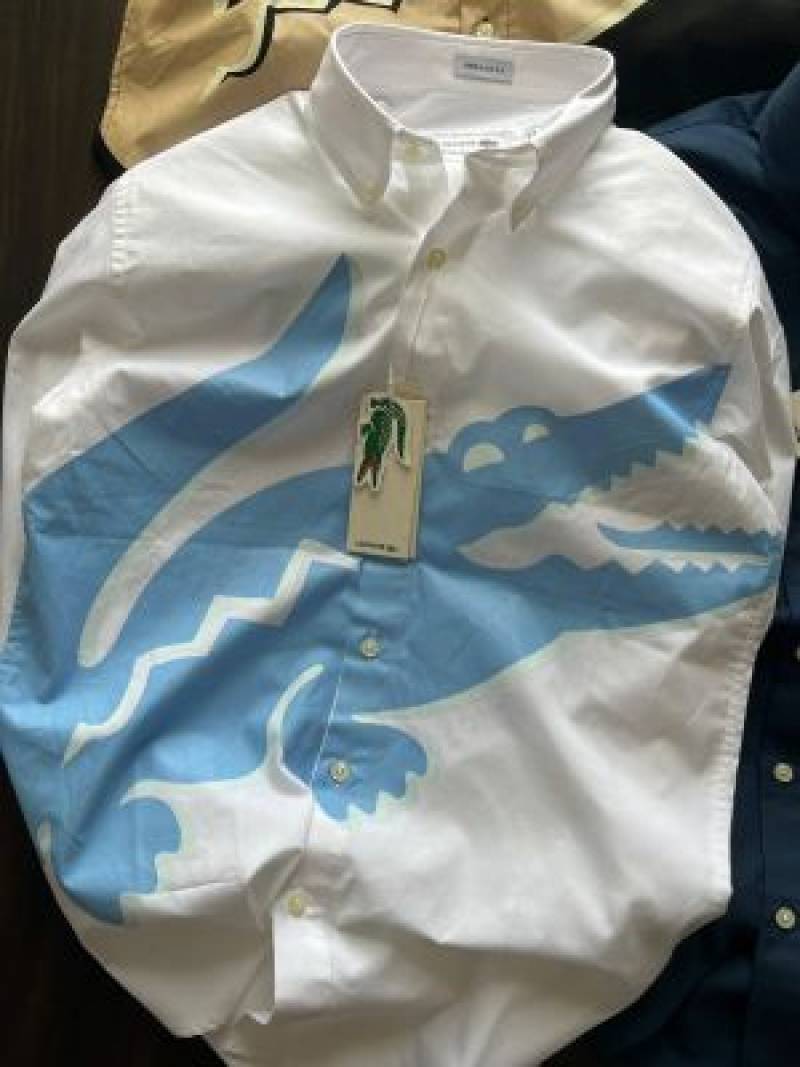 Lacoste_White_Crocodile_Print_Classic_Shirt_(1830)