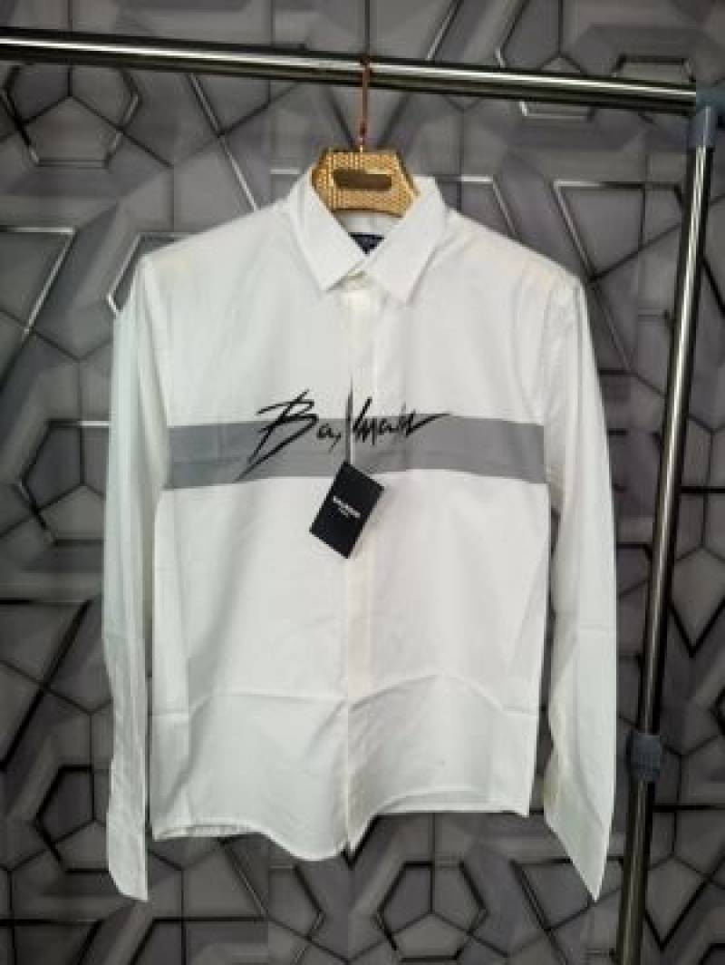Balmain_Paris_White_Logo_Print_Premium_Shirt_(1495)