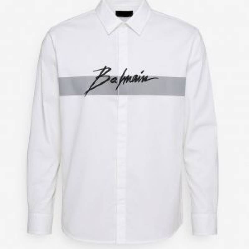Balmain_Paris_White_Logo_Print_Premium_Shirt_(1495)
