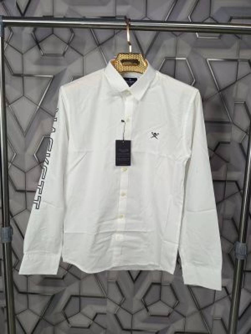 Hackett_London_White_Embroidery_Logo_Premium_Classic_Shirt_(1609)