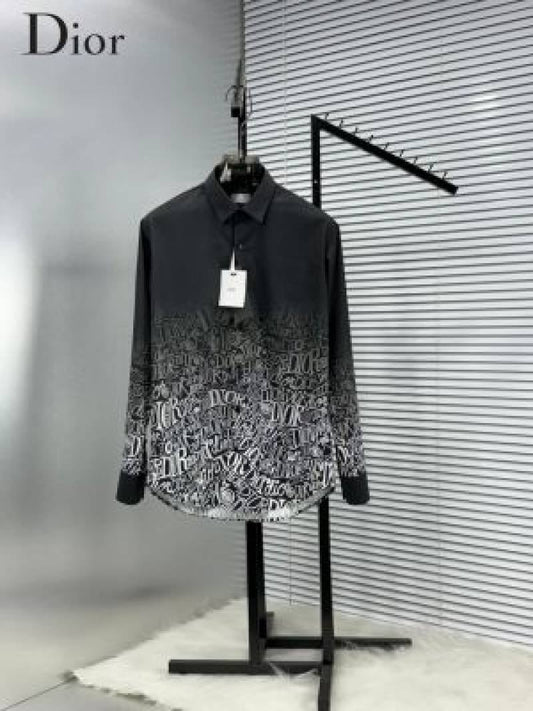 CHRISTIAN_DIOR_BLACK_ALL_OVER_MONOGRAM_PRINT_PRIMIUM_SHIRT_WITH_BOX_AND_CARRY_BAG_(1705)