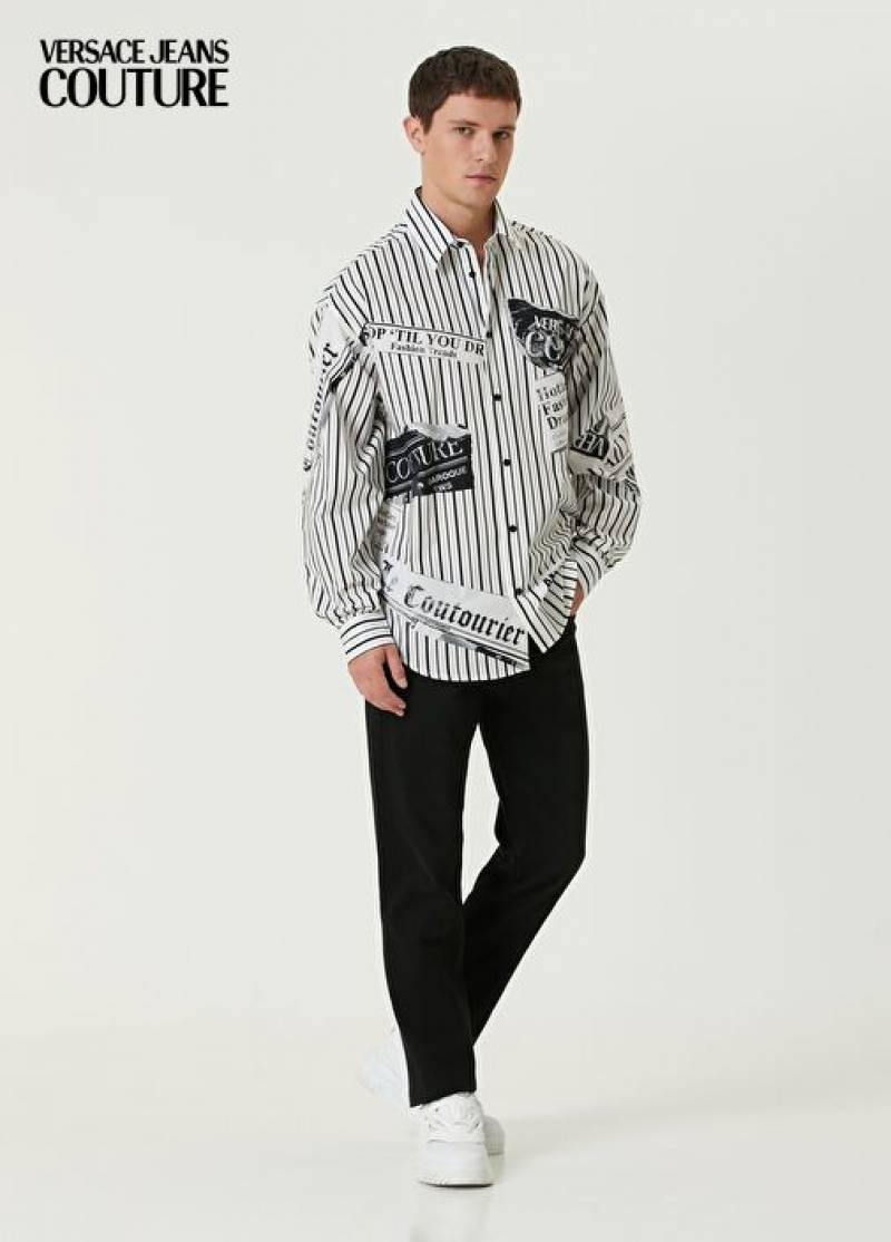 Versace Couture White Imported Printed Exclusive Designer Shirt (1918)