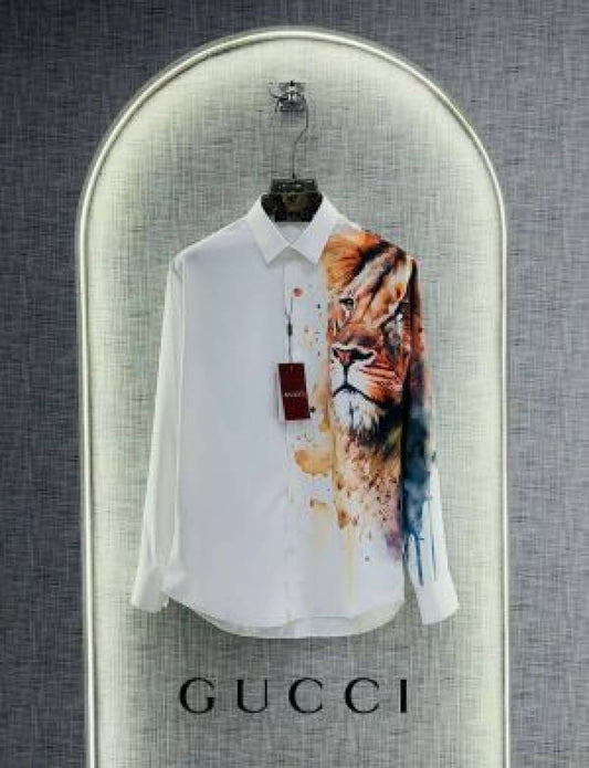 GUCCI_WHITE_LION_PRINT_PRIMIUM_SHIRT_WITH_BOX_AND_CARRY_BAG_(1678)