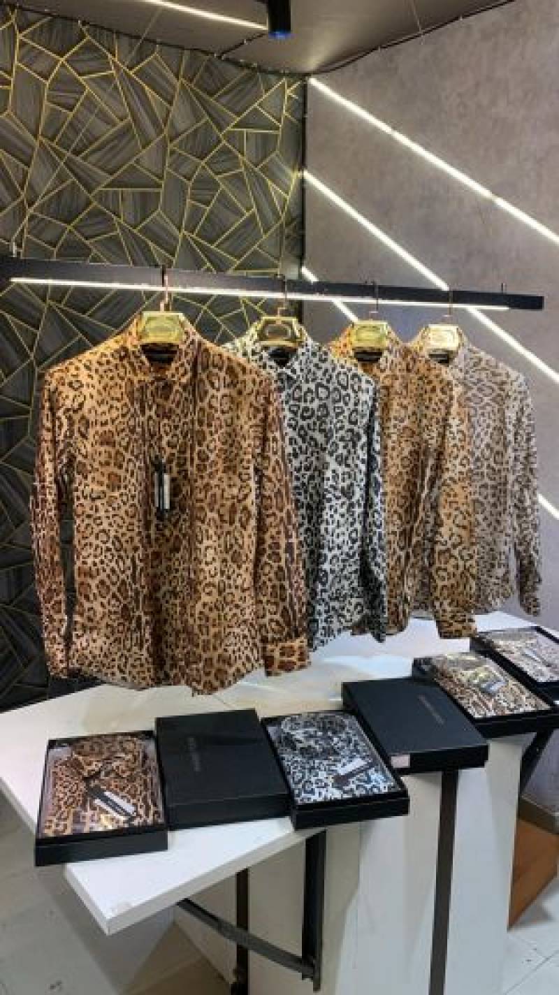 Dolce&Gabbana Leopard Print Premium Shirt With Box Packing (1467)