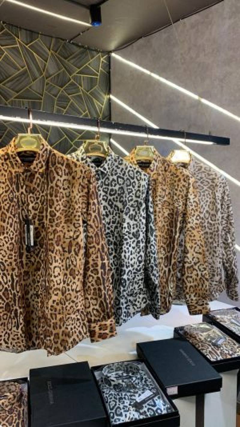 Dolce&Gabbana Leopard Print Premium Shirt With Box Packing (1464)