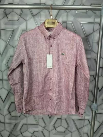 Lacoste_Melange_Red_Embroidery_Logo_Classic_Shirt_(1783)