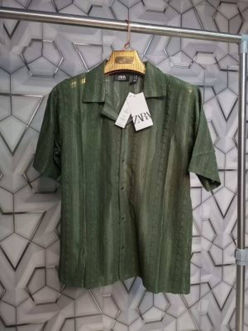 Zara_Green_Designer_Premium_Crochet_Half_Shirt_(1451)