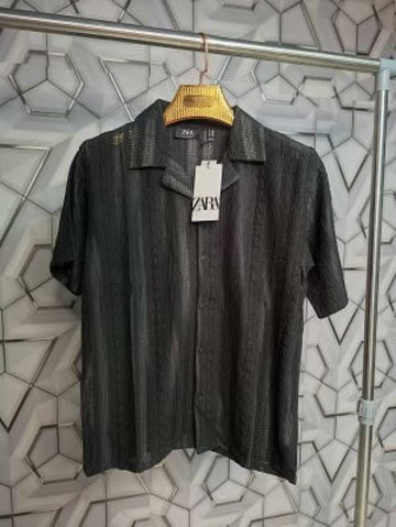 Zara_Black_Designer_Premium_Crochet_Half_Shirt_(1455)