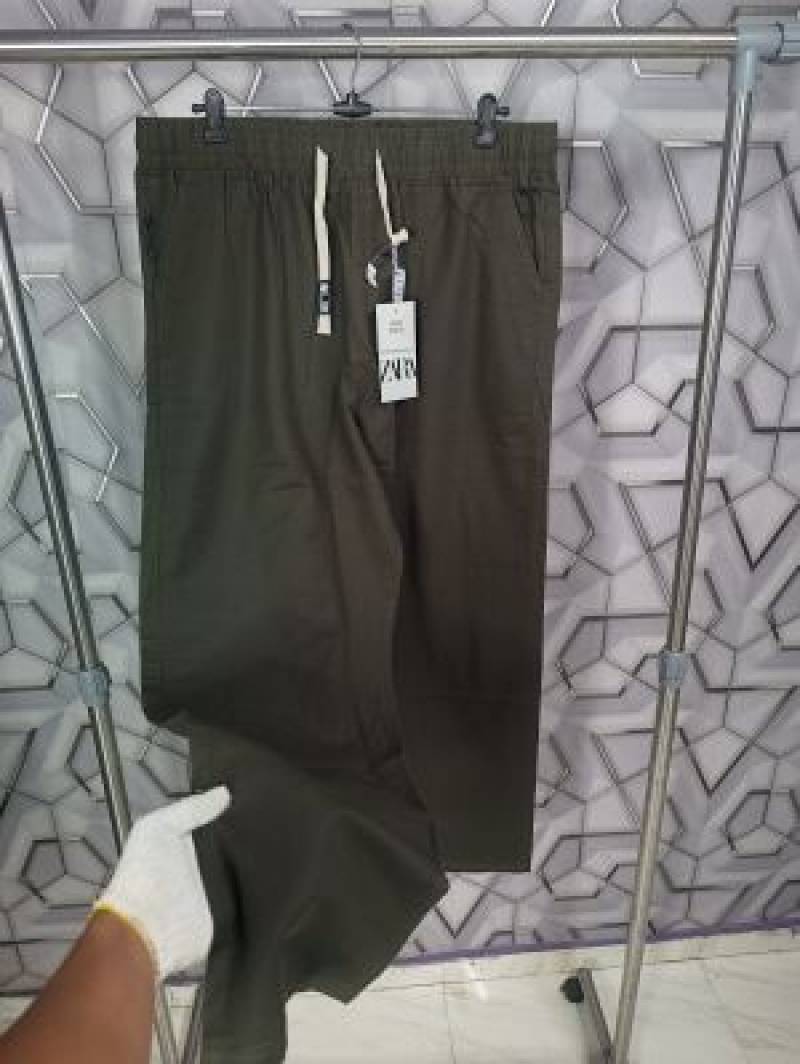 Zara_Green_Premium_Cotton_Linen_TrackPant_(1625)