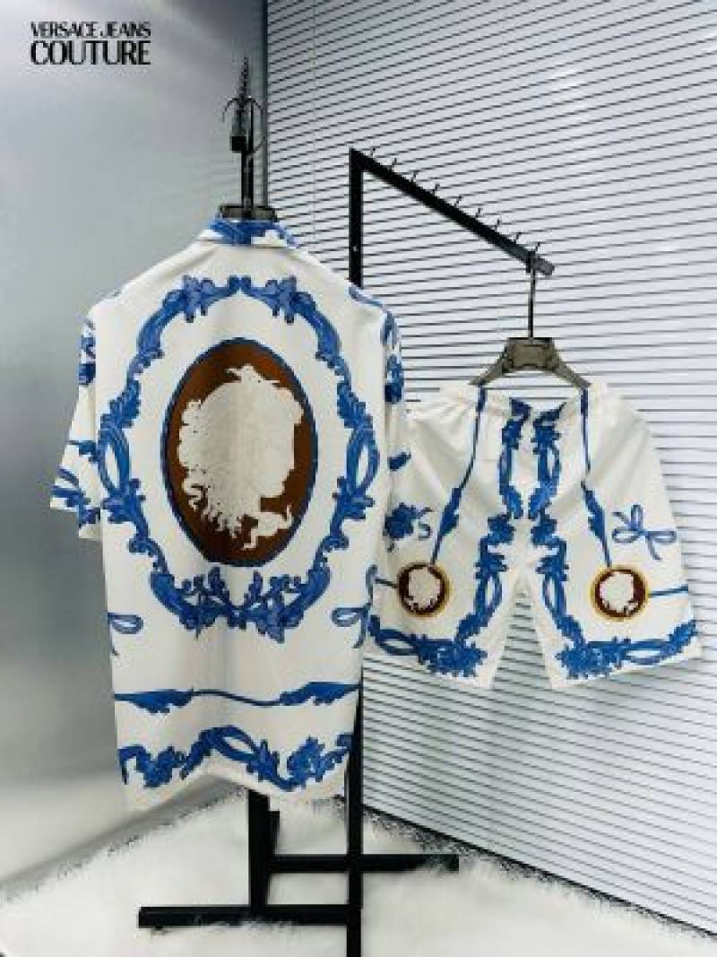 Versace Couture White Printed Imported Cord Set (1575)