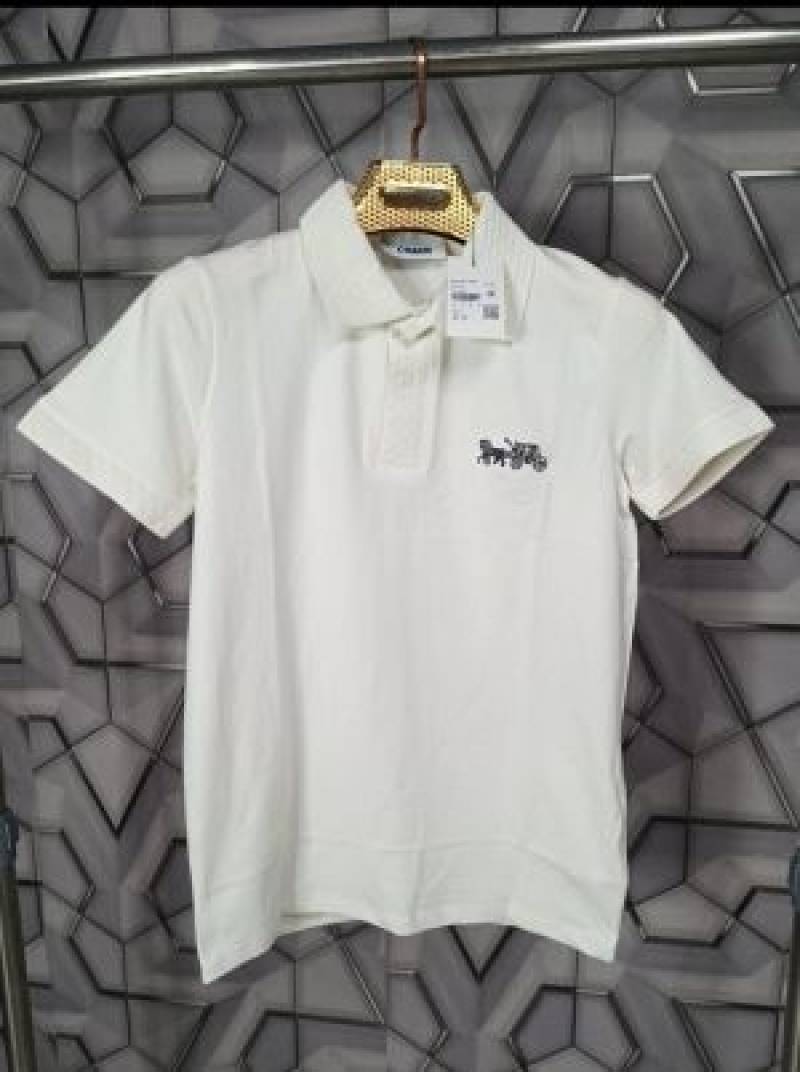 Coach_White_Premium_Imported_Polo_T-Shirt_(1842)