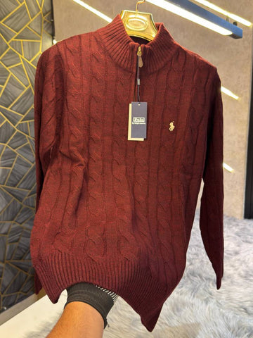 Ralph_Lauren_Maroon_Knitted_Premium_Pull_Over_(1929)