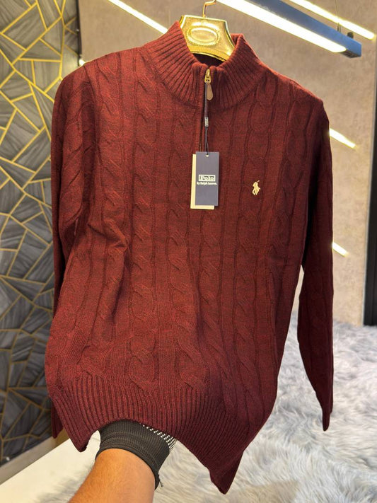 Ralph_Lauren_Maroon_Knitted_Premium_Pull_Over_(1929)