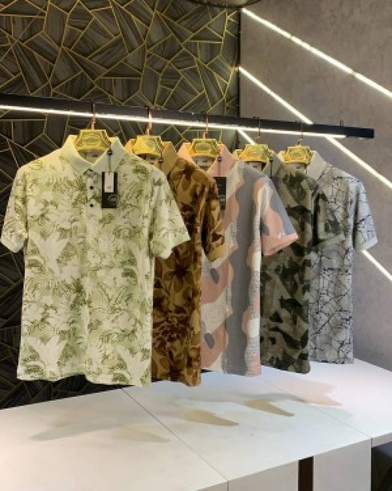 H&M_Green_Printed_Imported_Polo_T-shirt_(1360)