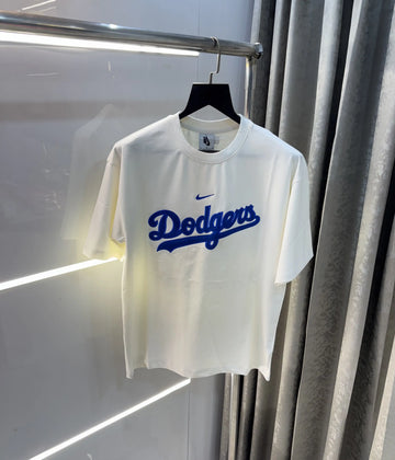 Nik e White Embroidery Logo Imported Oversized T-Shirt