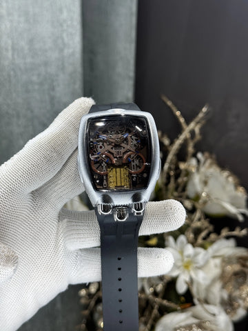 Jacob&Co. Silver Black Bugatt i Premium Watch