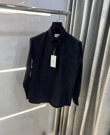 Ami Paris Black Embroidry Logo Premium Shirt