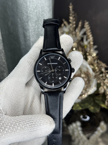 Emporio Arman i All Black Chronograph Watch