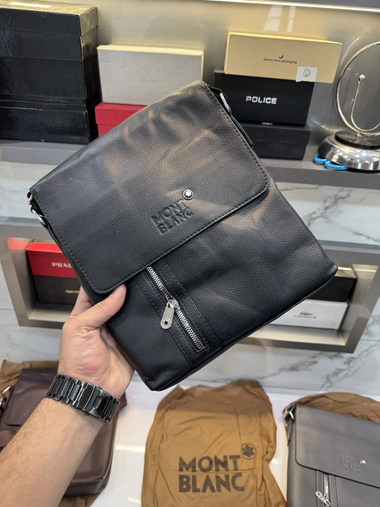 Mont Blanc Black Classic Crossbody Bag