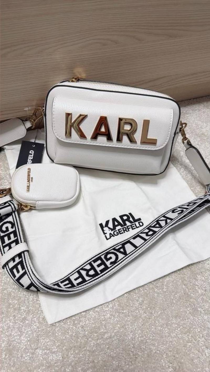 Karl Lagerfeld Maybelle Camera Crossbody Bag With Original Packing